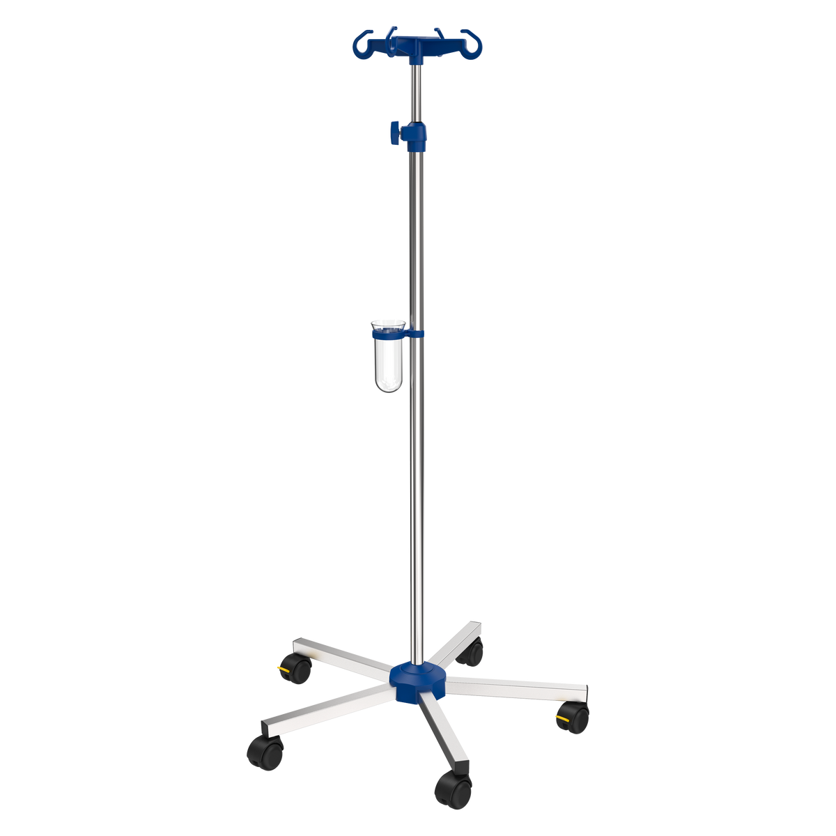 Infusionsständer mit 4 Haken und Abtropfglas
