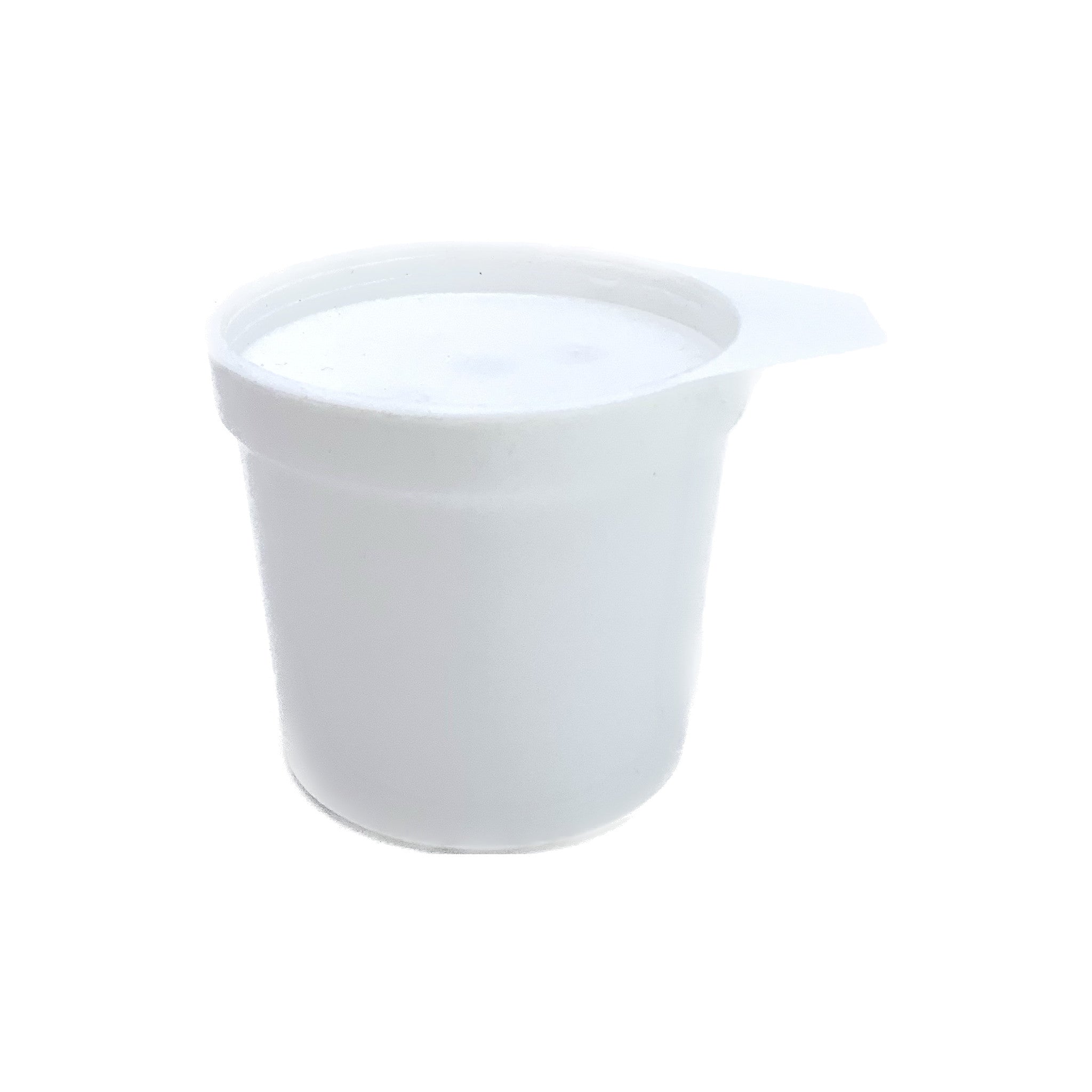 Sputumbecher inkl. Deckel, 150 ml, weiß