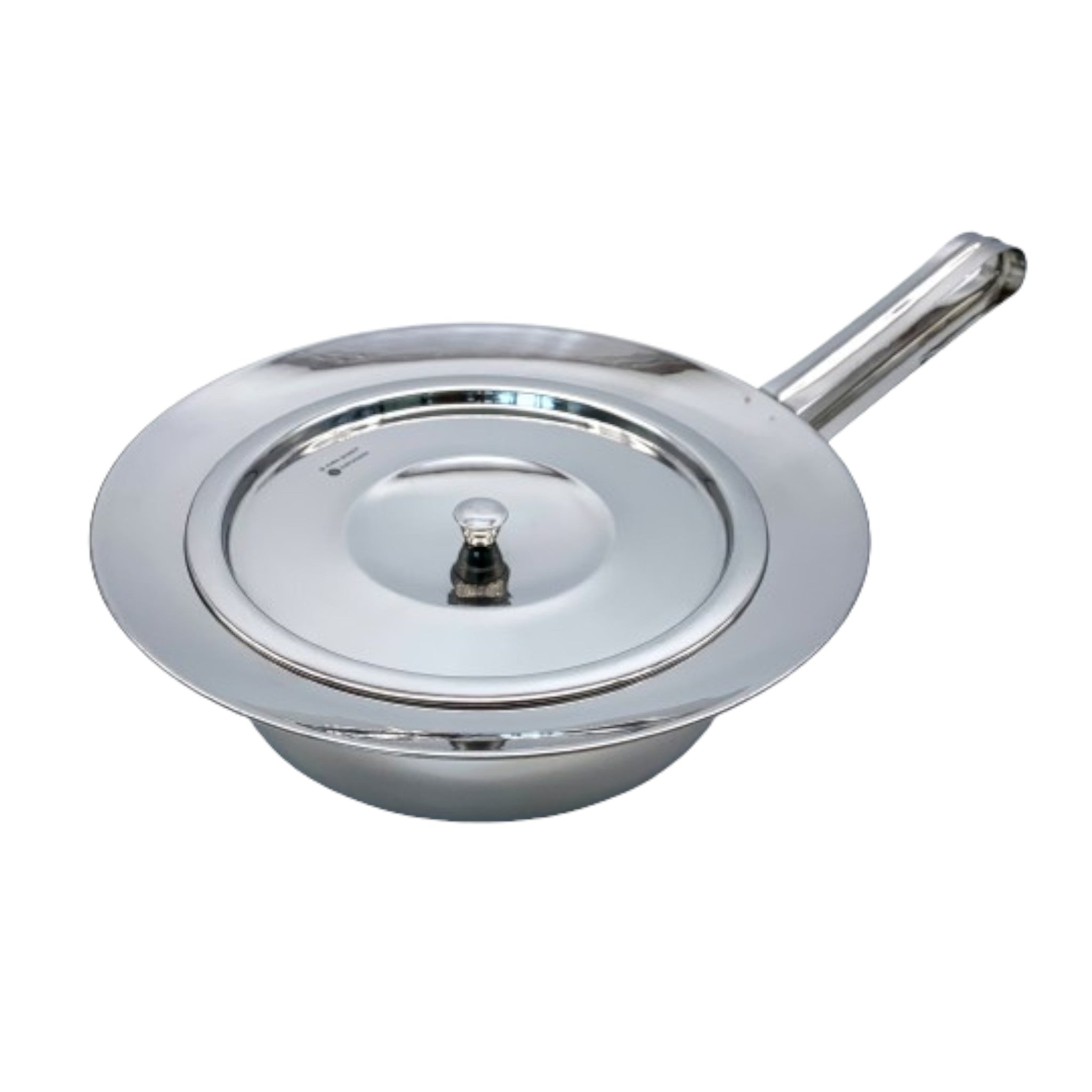 Steckbecken mit Deckel aus Edelstahl