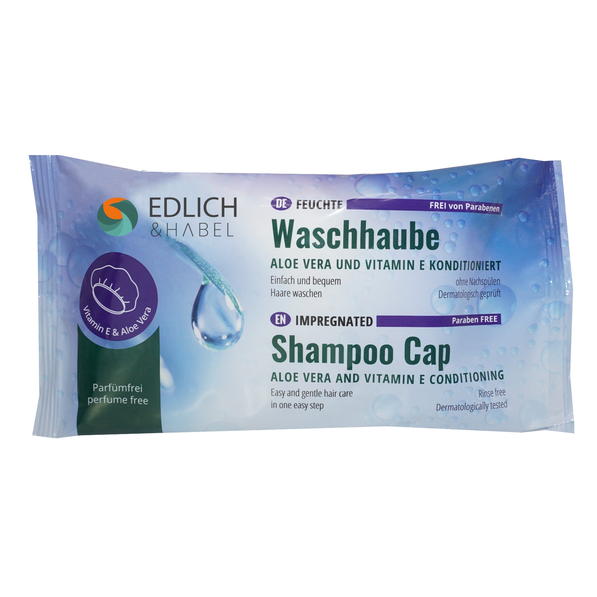 Feuchte Shampoo-Waschhaube