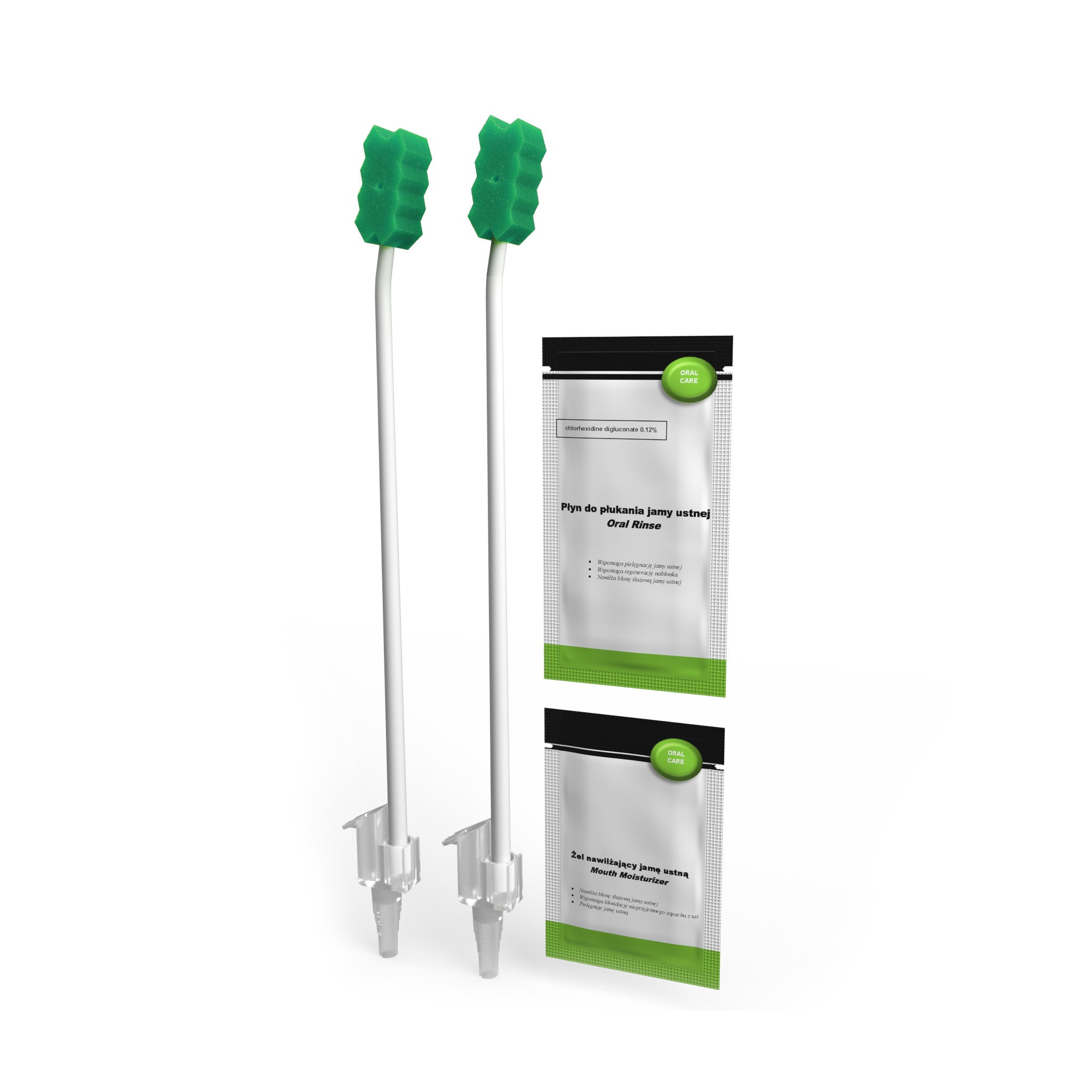 Mundpflege-Set 2 Mundpflegestäbchen, Chlorhexidine Gluconate 0.12% & Mundgel