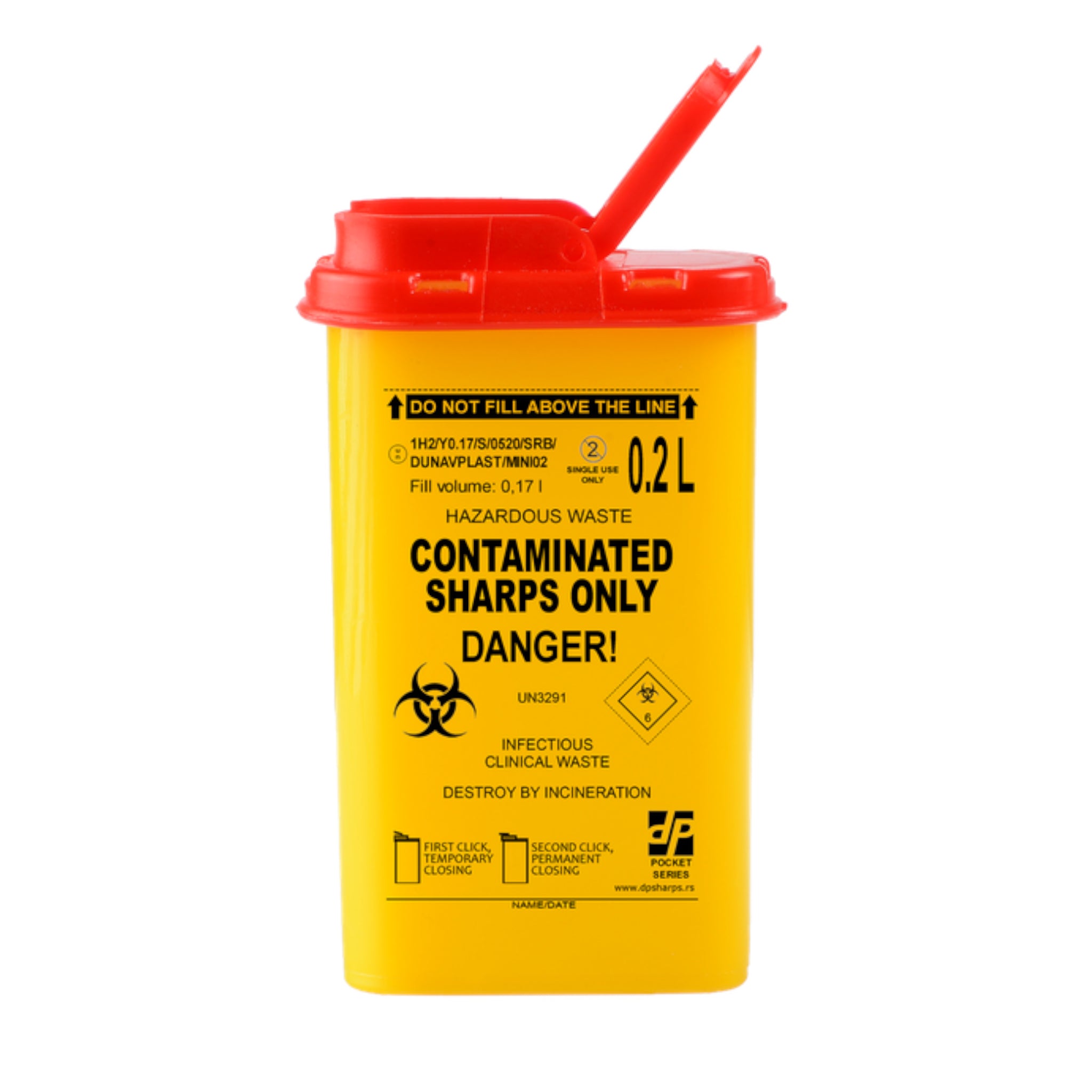 Kanülen-Entsorgungsbox POCKET Serie