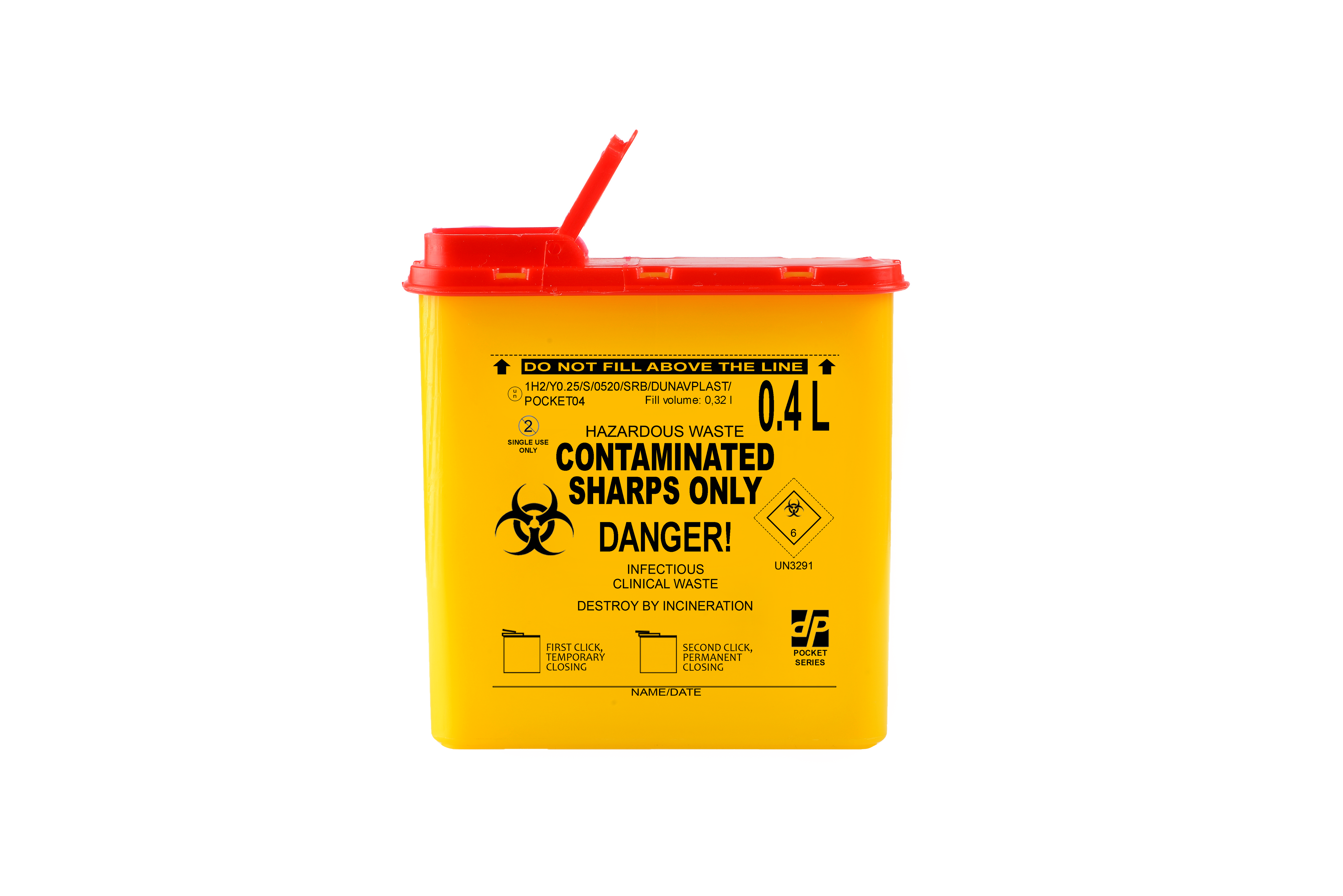 Kanülen-Entsorgungsbox POCKET Serie