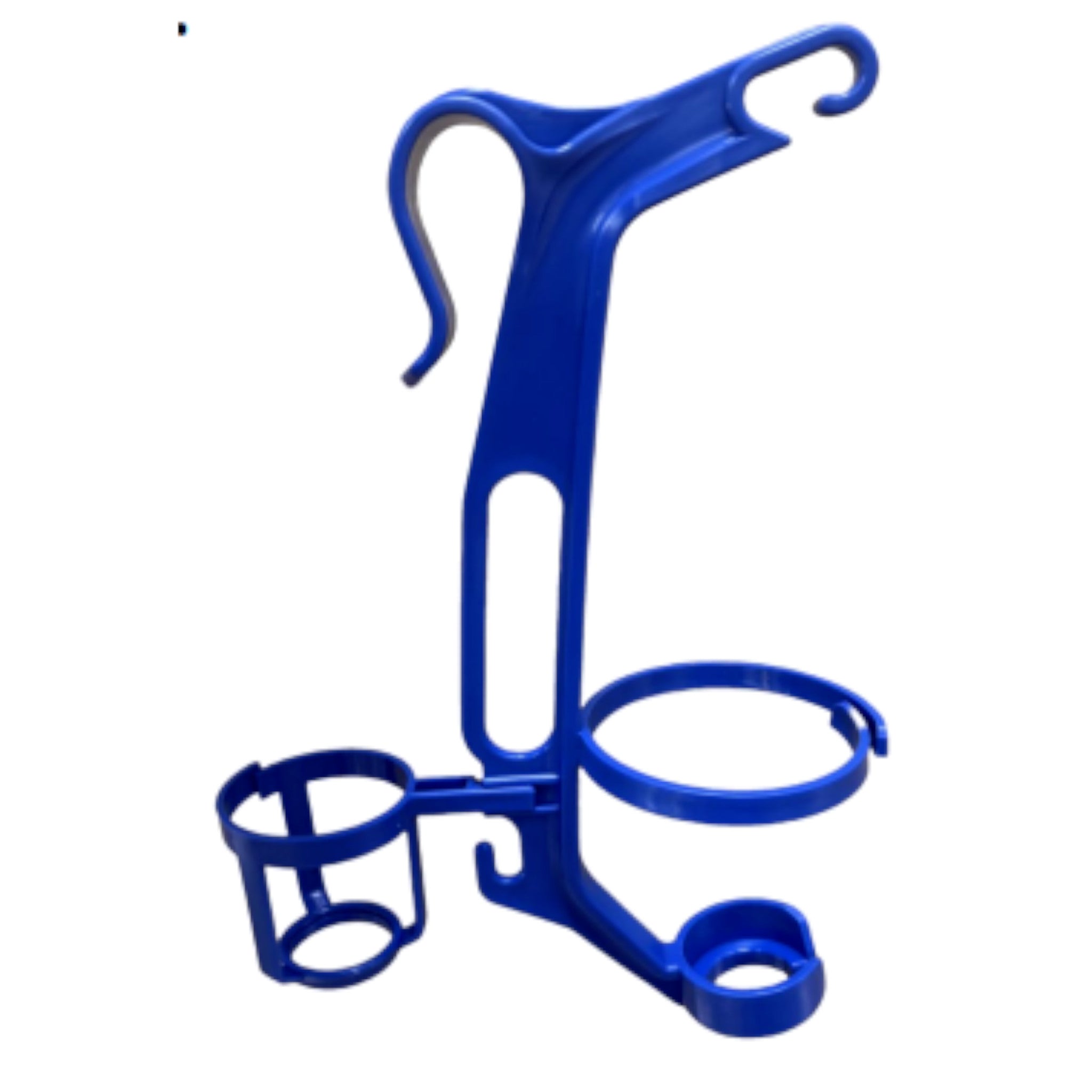 Multi-Infusionsflaschenhalter, 2-teilig, Kunststoff, blau