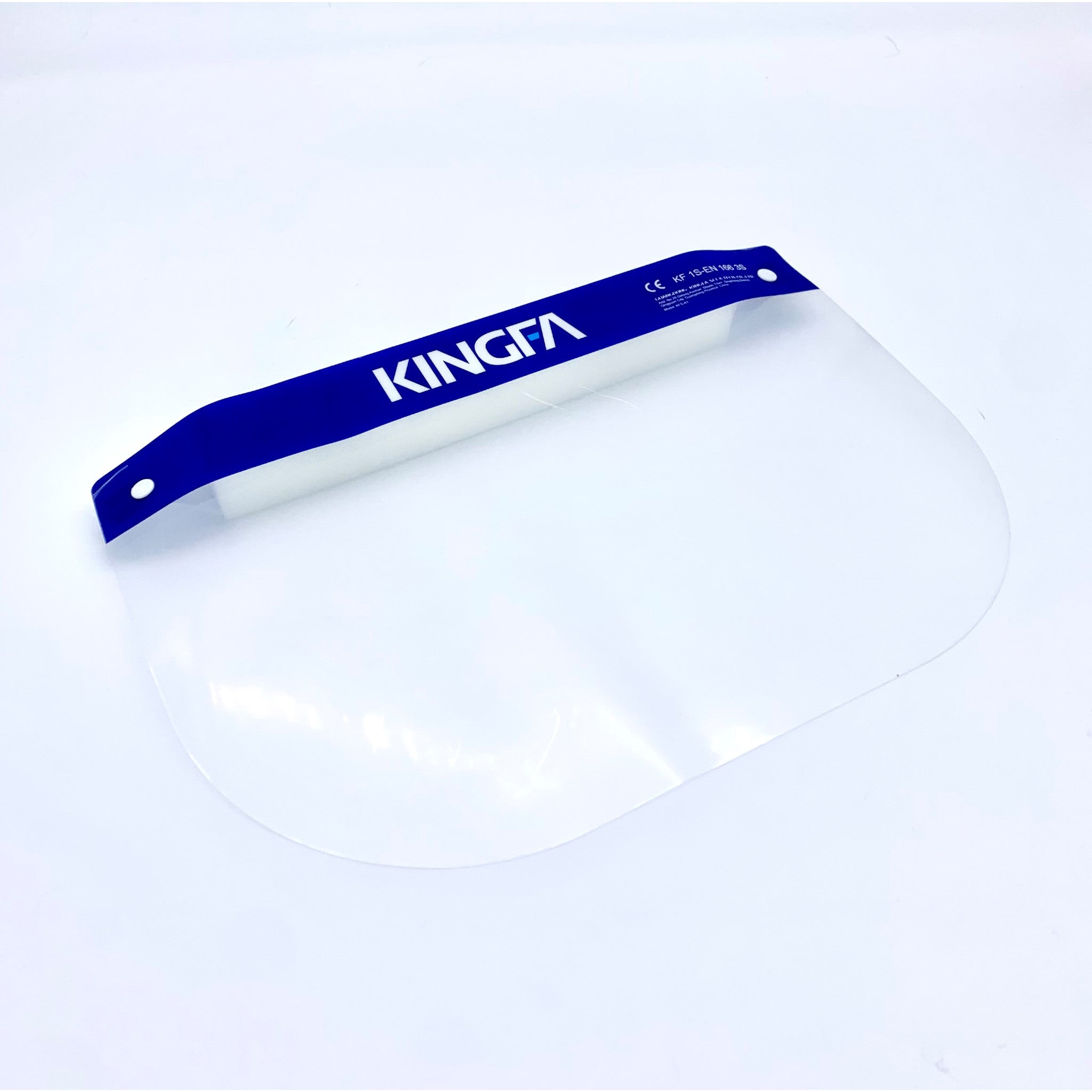 Einweg-Gesichtsvisier mit Schaumstoff an der Stirn