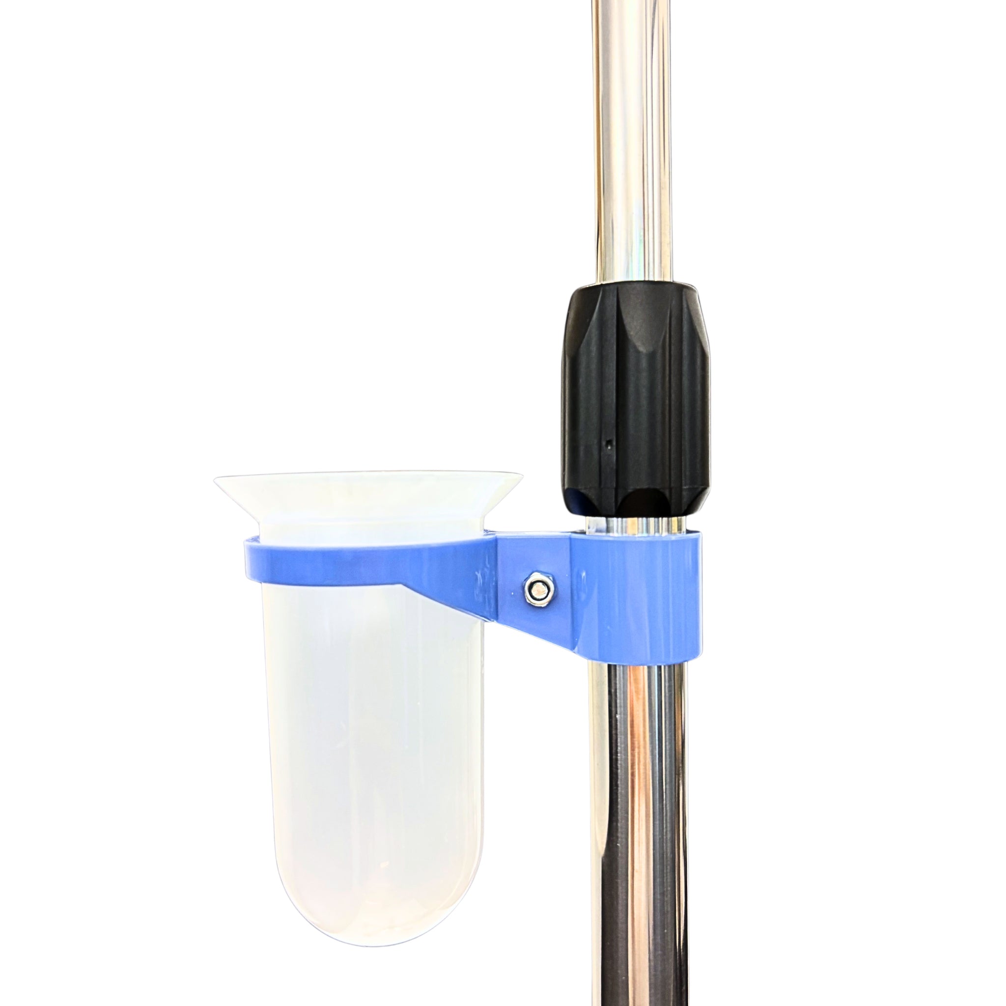 Infusionsständer, verchromt inkl. Abtropfglas