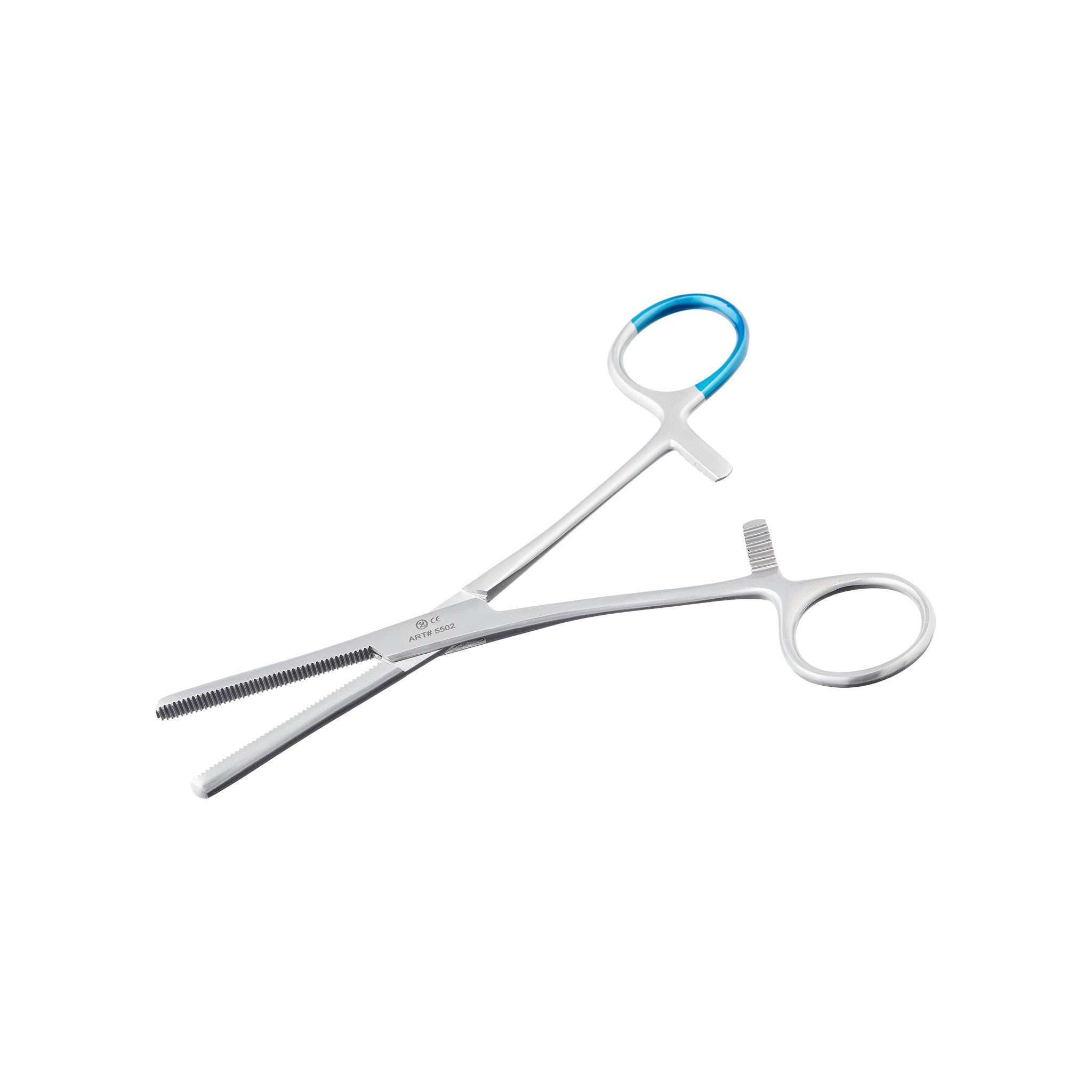 Klemme, Schlauchklemme, gerieftes Maul, gerade