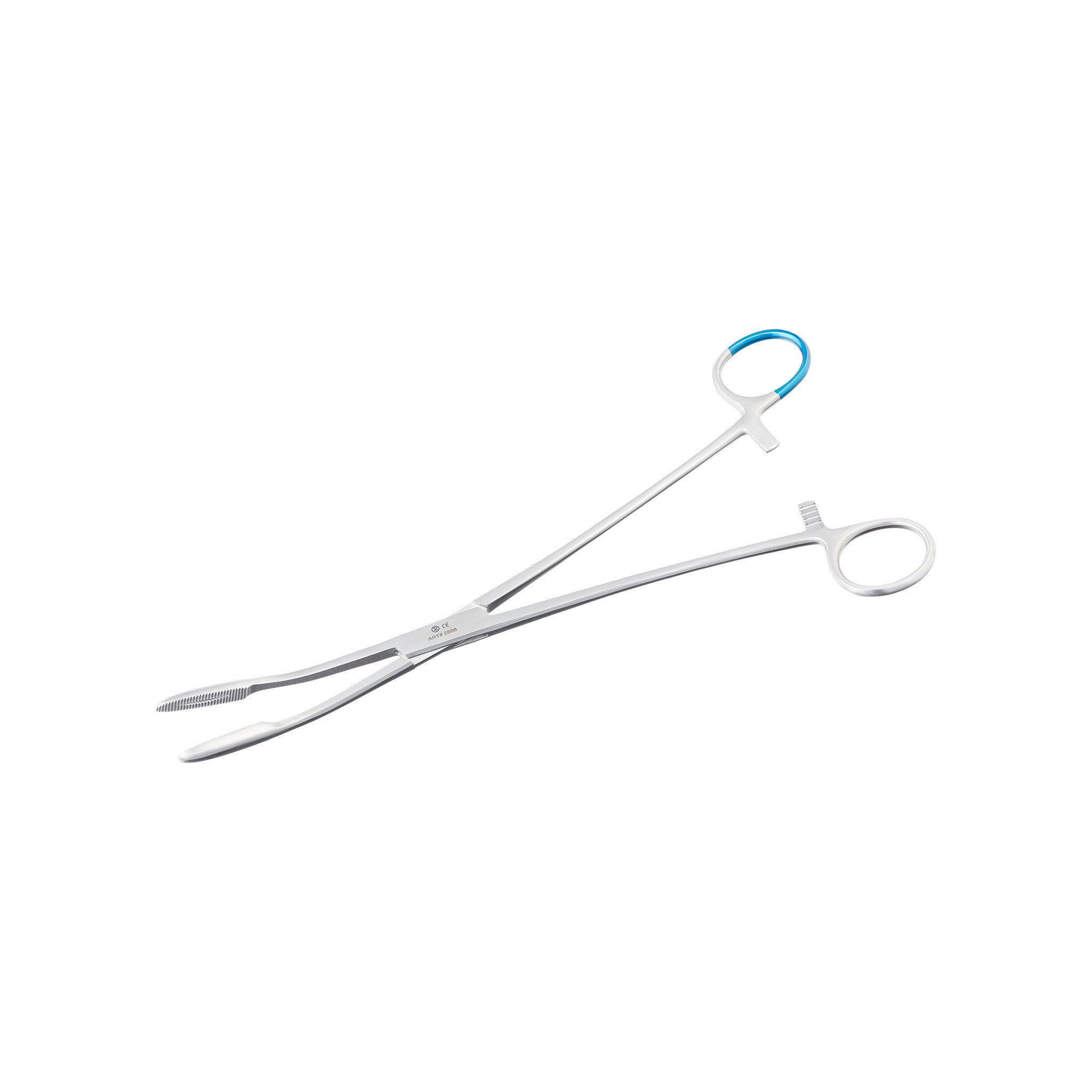 Zange, Kornzange, Maier, gebogen, mit Sperre, steril