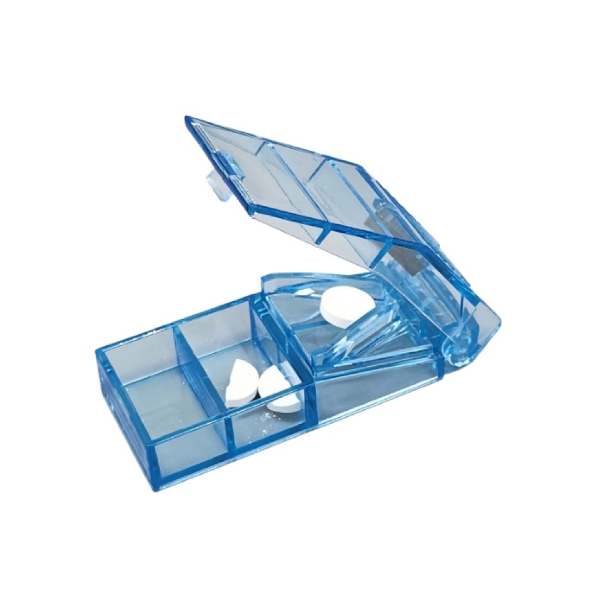 Tablettenteiler mit Klinge und Tablettenfach