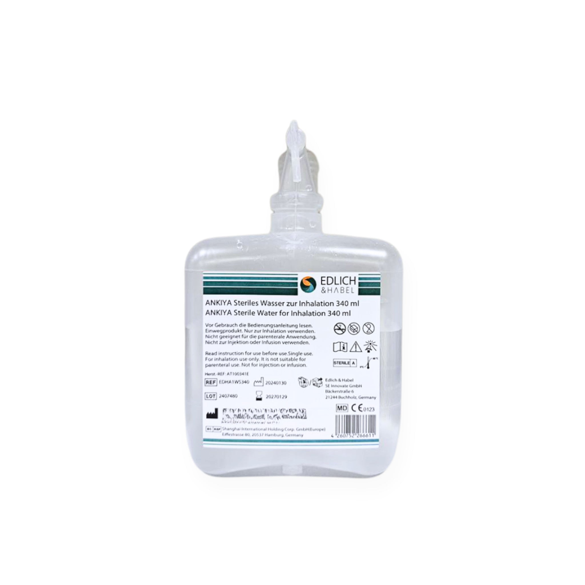 Sterilwasser mit Adapter