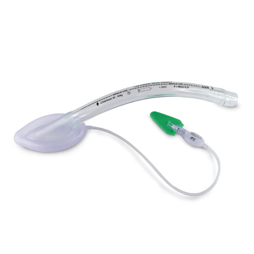 Einmal-Larynxmaske aus PVC mit Cuff, Größen ab 50 kg