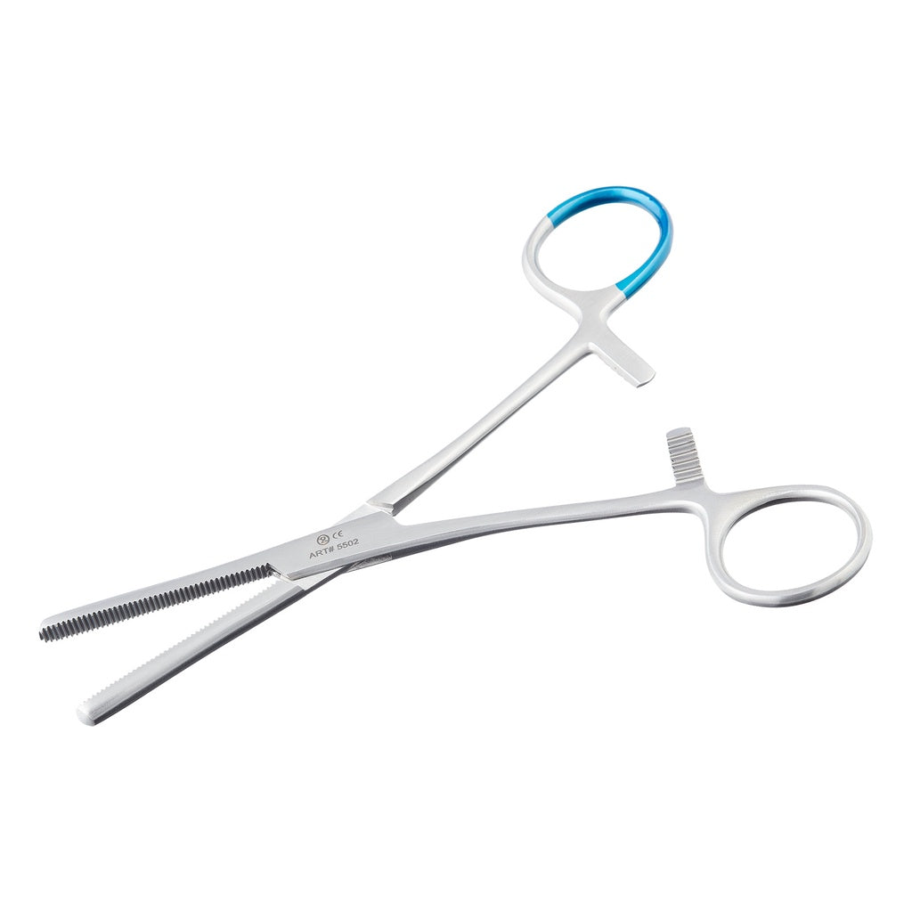 Klemme, Arterienklemme, gerade, Kocher, 1:2 Zähne, steril